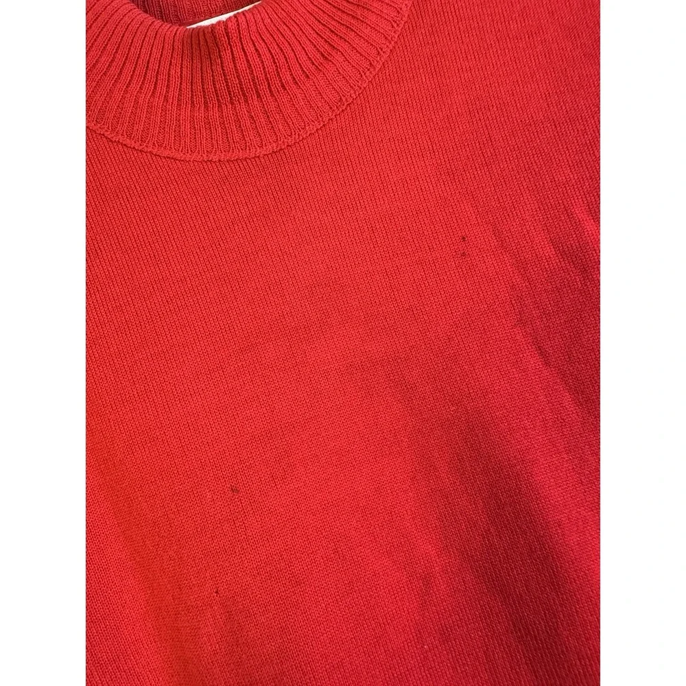 Vintage Pendleton Sweater Womens Size Medium Red Crewneck Pullover Wool USA 90s - Picture 3 of 12